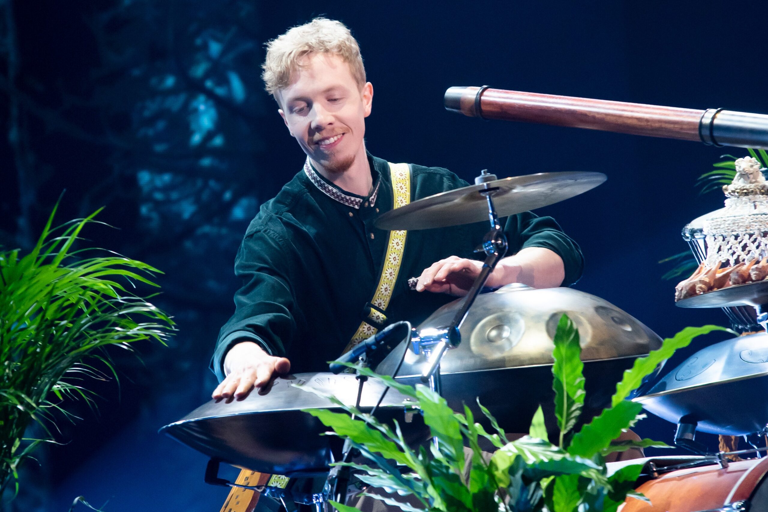 Julius Rantala esiintymässä